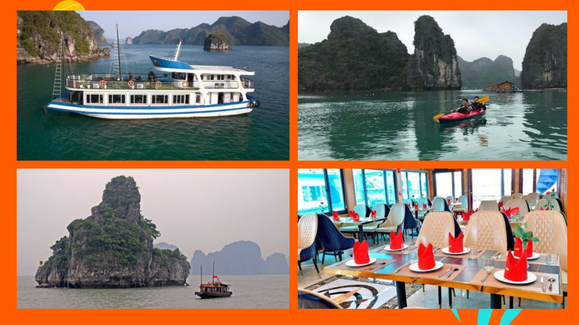 【路线2】下龙湾豪华一日游（Binh An Cruise 提供）