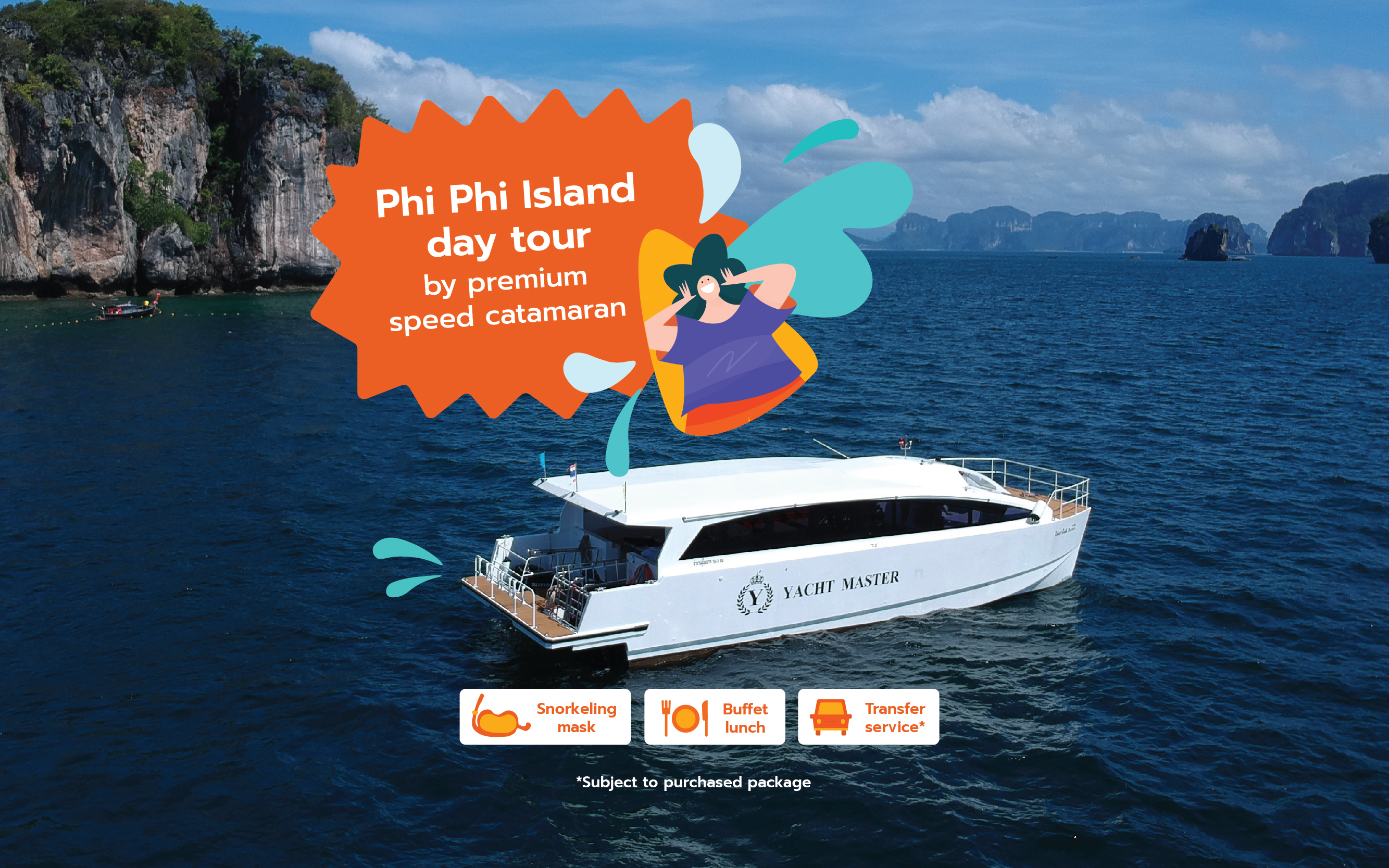 皮皮岛快艇豪华一日游（普吉岛出发）