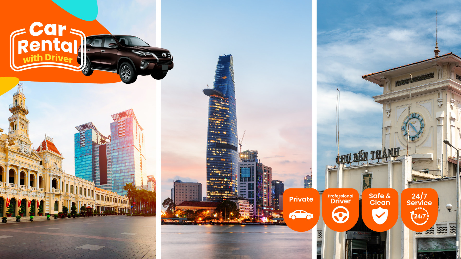 包车游览 胡志明市半日／一日游