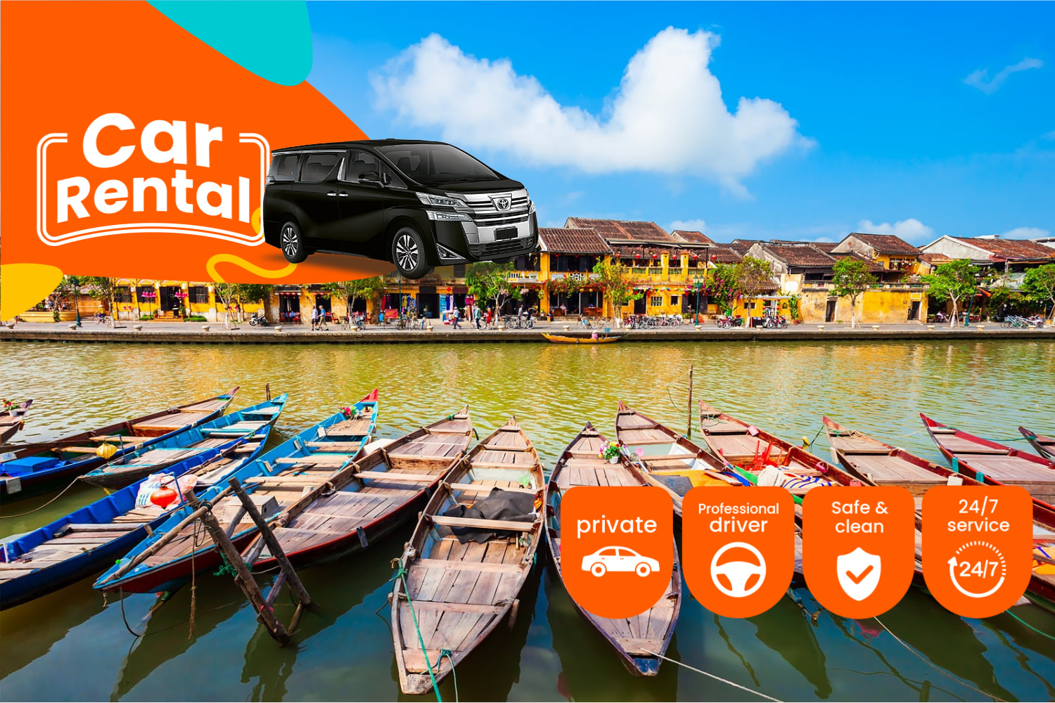 会安包车接送（会安＆顺化＆岘港）